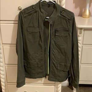 Express olive green jacket